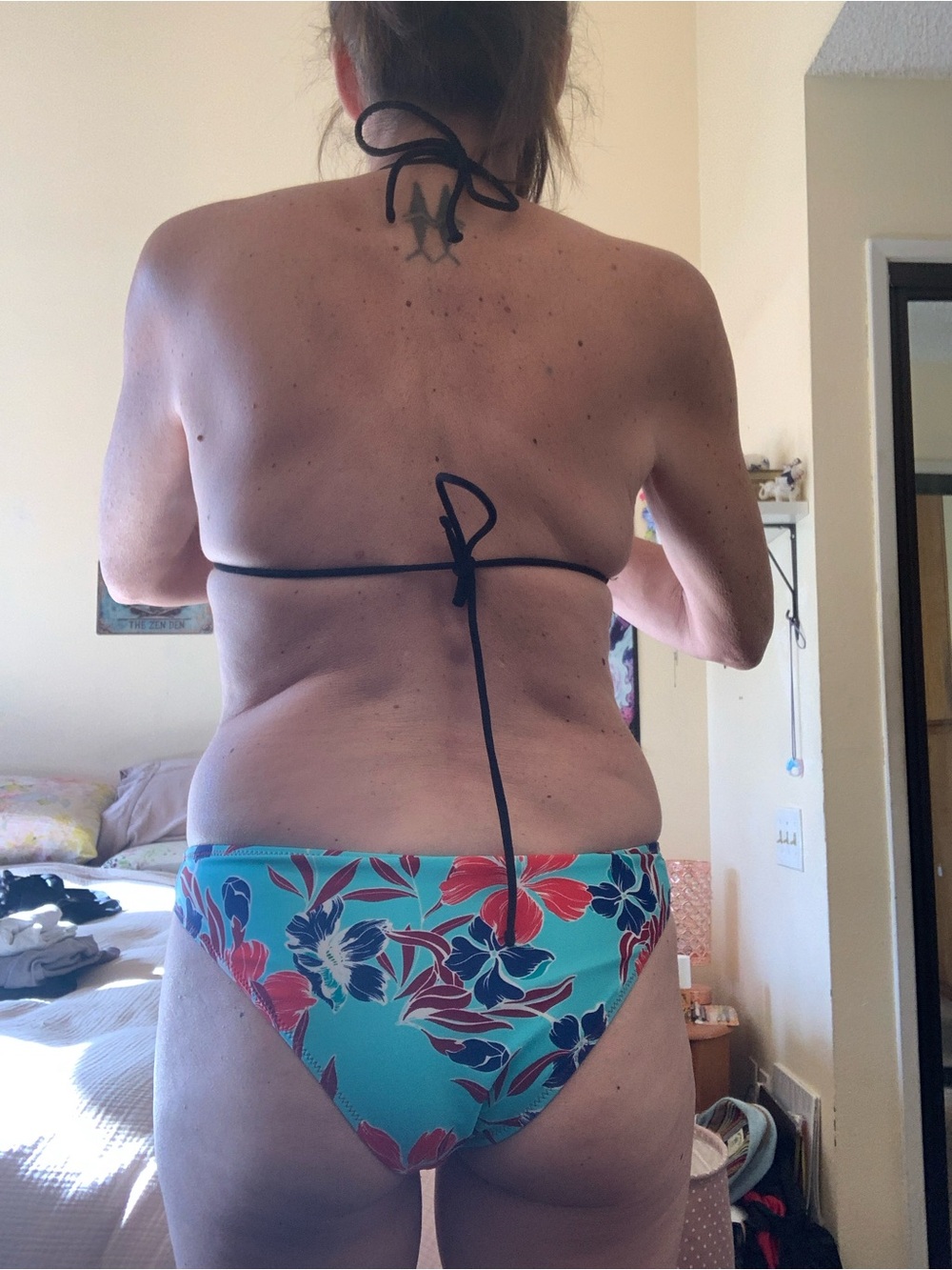 Source Unknown Turquoise Floral Bikini Bottoms - Women Swim